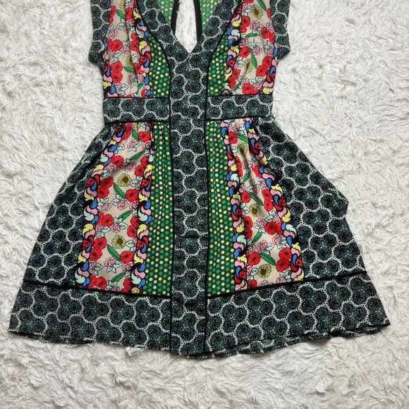 Alice Through the Looking Glass Mini Dress | Alice in Wonderland | Multicolor - Picture 3 of 12